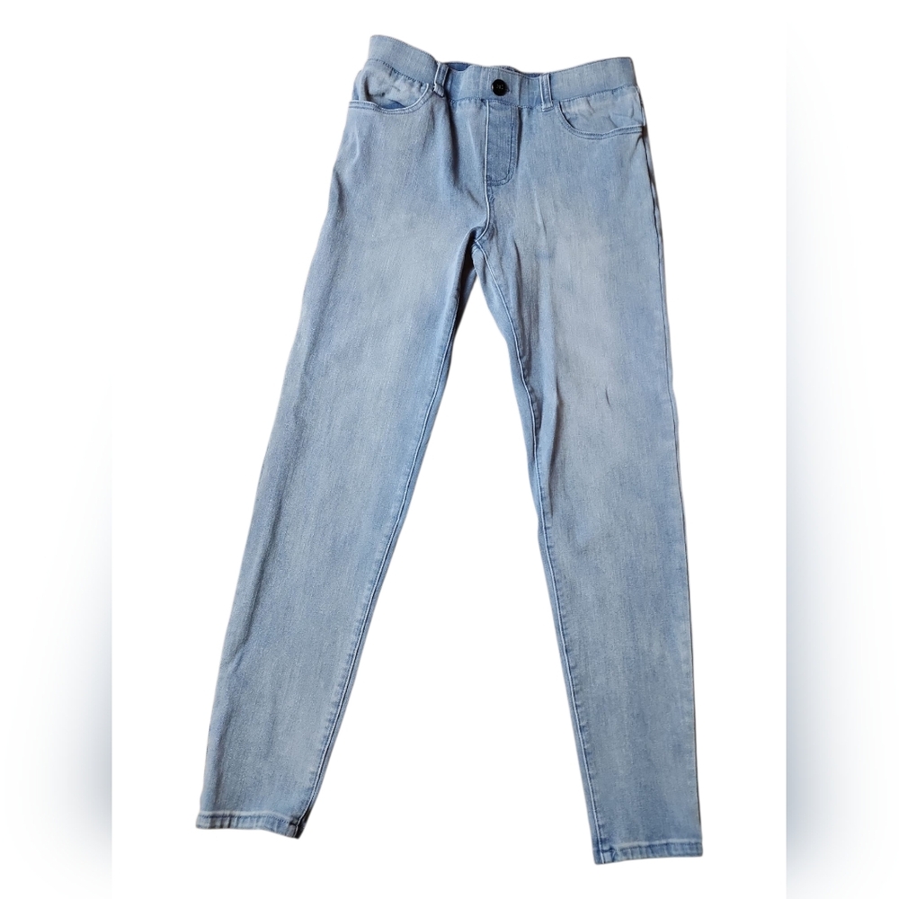 BETABRAND‎ | Light Wash Stretch Denim Pull On Skinny Jeans Jeggings Pockets | S